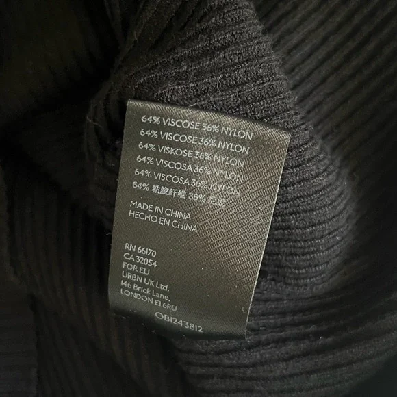 Maeve Black Thea Ribbed V-Neck Pullover Sweater Size XSP - Picture 6 of 6